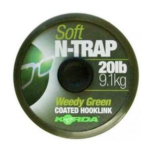 Korda N-TRAP SOFT HOOKLINK 20lb 20m WEEDY GREEN (KNT02)