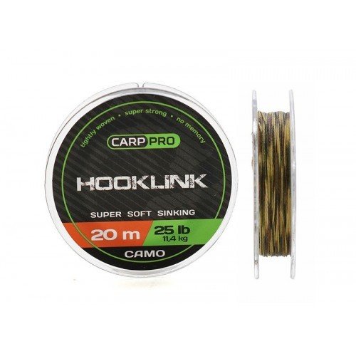 Carp Pro SINKING HOOKLINK CAMO 20m